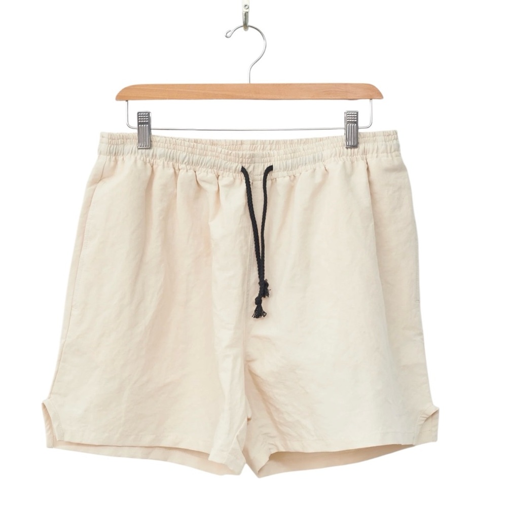 s.k. manor hill‎ Men's MT Shorts XS Bone Linen Cotton Blend 5 Inch Inseam